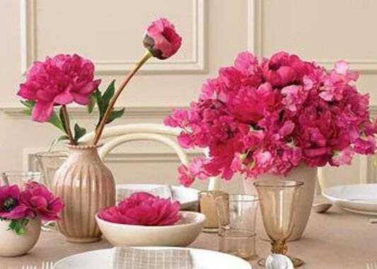 Flores en la mesa